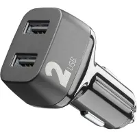 Cellularline Car Multipower 2 - iPhone, Samsung, Xiaomi, Oppo and other Smartphones and Tablets, Auto, Zigarettenanzünder, Schwarz