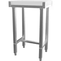 CombiSteel Hackblock aus Kunststoff 500x400 mm - 50 mm Schneidplatte, 750 mm Höhe