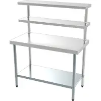 CombiSteel Arbeitstisch mit Regal 1500x600x1500 mm