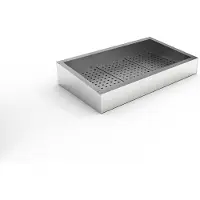 CombiSteel Gemahlener Eisbehälter schief 3/1 gn aisi 304 wasserhahn an der bedienung seite