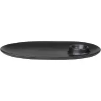 Ferm Living Frühstücksteller Flow Black 23,5 cm
