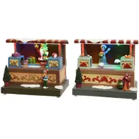 Lumineo LED Weihnachtsladen Szenerie Beleuchtung 10x16x15cm Dekoration