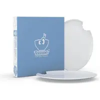 Tassen Products TV Tasse Kuchenteller 73 mittlerer Teller mit Biß rund 2er Set 20 cm weiß
