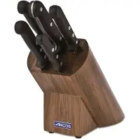 Jamon Messerblock mit 5 Messern Universal 285700 Edelstahl und mango Polyoxymethylen Set mit 6 Stück und Geschenkbox