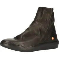 Softinos Schnürstiefel Schwarz