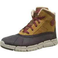 Geox Flexyper Abx - Braun / Dunkelrot Leder/Synthetik Größe: 30 Normal