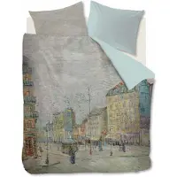 Beddinghouse van Gogh Mako-Satin-Bettwäsche-Garnitur Boulevard Farbe Grey Größe 135x200
