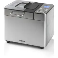 Domo B3971, 1 kg, Startzeitvorwahl, Bullauge, Variable einstellbare Krustenbräunung, Warmhaltefunktion, Edelstahl