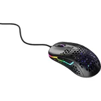 XTRFY M42 RGB, Beidhändig, Optisch, USB Typ-A, 16000 DPI, Schwarz