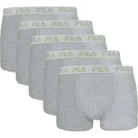 FILA Herren Boxer Shorts, 5er Pack - Logobund, Urban, Cotton Stretch, einfarbig