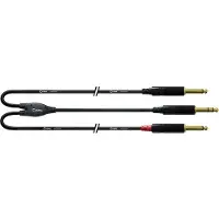 Cordial CFY 1,5 VPP-LONG - 1x 6.3mm Klinke stereo, 2x 6.3 mm Klinke mono, 1,50m