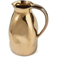 Dutchdeluxes Karaffe Dented Jug Ceramic Platinum