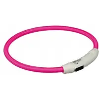 Trixie USB Leuchtring - Rosa - M / L