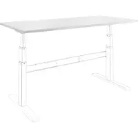 Celexon Tischplatte 175 x 75cm für Adjust- Schreibtisch, weiß