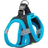 Ferplast hundegeschirr Kaori Polyester schwarz/blau 44-58 cm