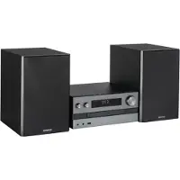 Kenwood M-918DAB-H, Heim-Audio-Mikrosystem, Aluminium, Schwarz, 1 Disks, 10 W, 2-Wege, 13 cm
