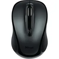 Trust Siero Silent, Beidhändig, Optisch, RF Wireless, 2400 DPI, Schwarz