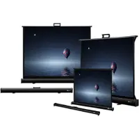 Celexon DELUXX Advanced Portable Tisch/-Stativleinwand Mattweiß Polaro - 4:3 - 122x92 cm - 60''