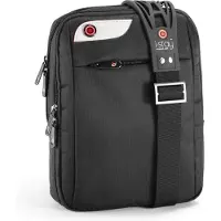 I-stay Tablet-Tasche is0101 bis 10,1 Zoll, zum Umhängen, Tablet-Organizer, Nylon, schwarz wasserabweisend