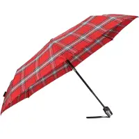 Knirps T.200 Duomatic Taschenschirm 28 cm Knirps Check red navy