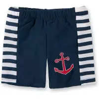 Playshoes Badeshorts in Weiß/ Dunkelblau - 86/92