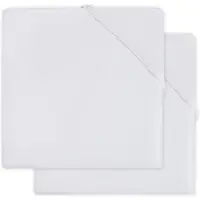 Jollein Spannbettlaken Baumwolle White (2pack)-60 x 120 cm