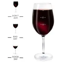 Donkey Products Glas Of Moods, Weinglas mit Aufdruck, Wein Glas, Weißweinglas, Rotweinglas, 540 ml, 210810