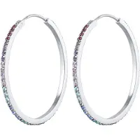 Elli Ohrringe Creole Regenbogen Kristalle 925 Silber Elli Silber