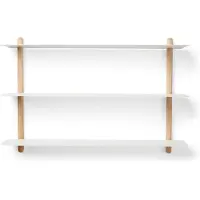 Gejst Nivo Regal A Light Eiche/Weiß - , Weiß, Holz
