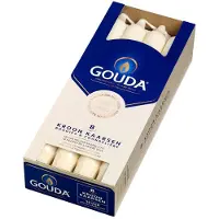 GOUDA Kronenkerzen Elfenbein 8 Stück