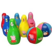 Barbo Toys Peppa Wutz Weiches Bowling-Set