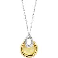Ti sento Collier mit gelben Kristall bicolor 3887TY/42