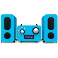 BigBen Interactive Bigben Stereo Music Center MCD11 - Kids mit 5 Aufkleber-Bögen, Blau