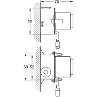 GROHE Nova Cosmopolitan Light Schaltnetzteil für WC-Betätigung chrom - 66960000