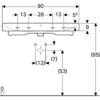 Geberit Waschtisch iCon 90 cm wei 124090000