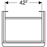 Geberit 500364JL1 Smyle Square US für HWB, m. 1 Tür li