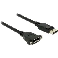 DeLOCK 1m M-F, 1 m, DisplayPort, DisplayPort, Männlich, Weiblich, 3840 x 2160 Pixel