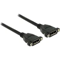 DeLOCK DisplayPort Adapter, ho - ho, 0.25m, DP 1.1, schwarz