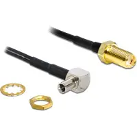 DeLOCK 88487, 1,45 m, TS-9, SMA, Schwarz