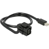 DeLOCK 86374, 0,5 m, Mini DisplayPort, Mini DisplayPort, Männlich, Weiblich, Schwarz