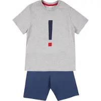 Sanetta Pyjama in Blau/ Grau - 92