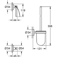 GROHE Essentials WC-Set 3 in 1 chrom