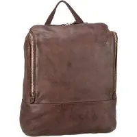Harold's Leder Laptoprucksack Rucksack mit Laptopfach Submarine Notebook Backpack Brown dunkelbraun