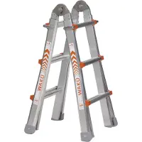 Waku Teleskopleiter WAKÜ 4x3 Sprossen