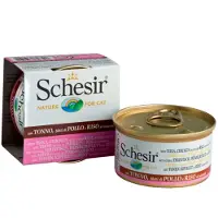 Schesir Thunfisch und Huhn (in Brühe) Nassfutter Katze (Dosen)