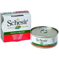 Schesir Nassfutter Hähnchenfilets mit Rind in Gelee für Hunde 6x150g