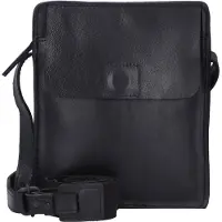 Harold's Leder Umhängetasche Aberdeen Crossbag Black schwarz