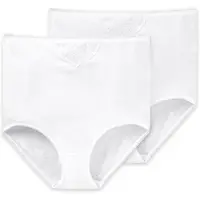 Schiesser Maxislip "Cotton Essentials" 2erPack, mit zarten Stickerei-Motiven