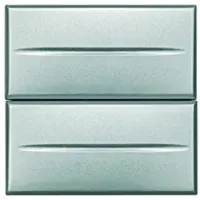 Legrand Bticino HC4036/2 Doppeltaster Aluminium HC40362