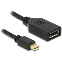DeLOCK 65554, 0,21 m, Mini DisplayPort, DisplayPort, Männlich, Weiblich, 2560 x 1600 Pixel